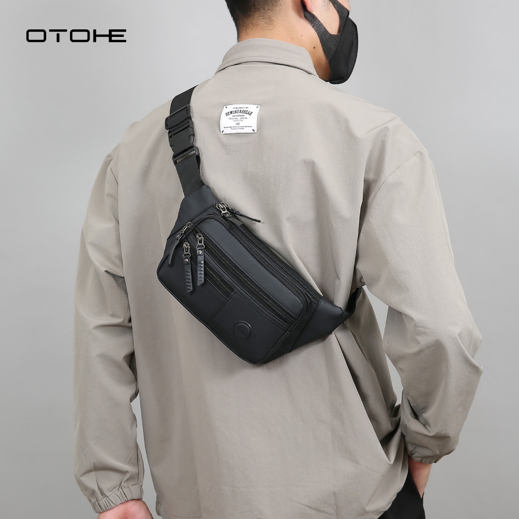 OTOHE กระเป๋าคาดหน้าอก กระเป๋าลำลอง กันน้ำ สำหรับการเดินทางกลางแจ้ง