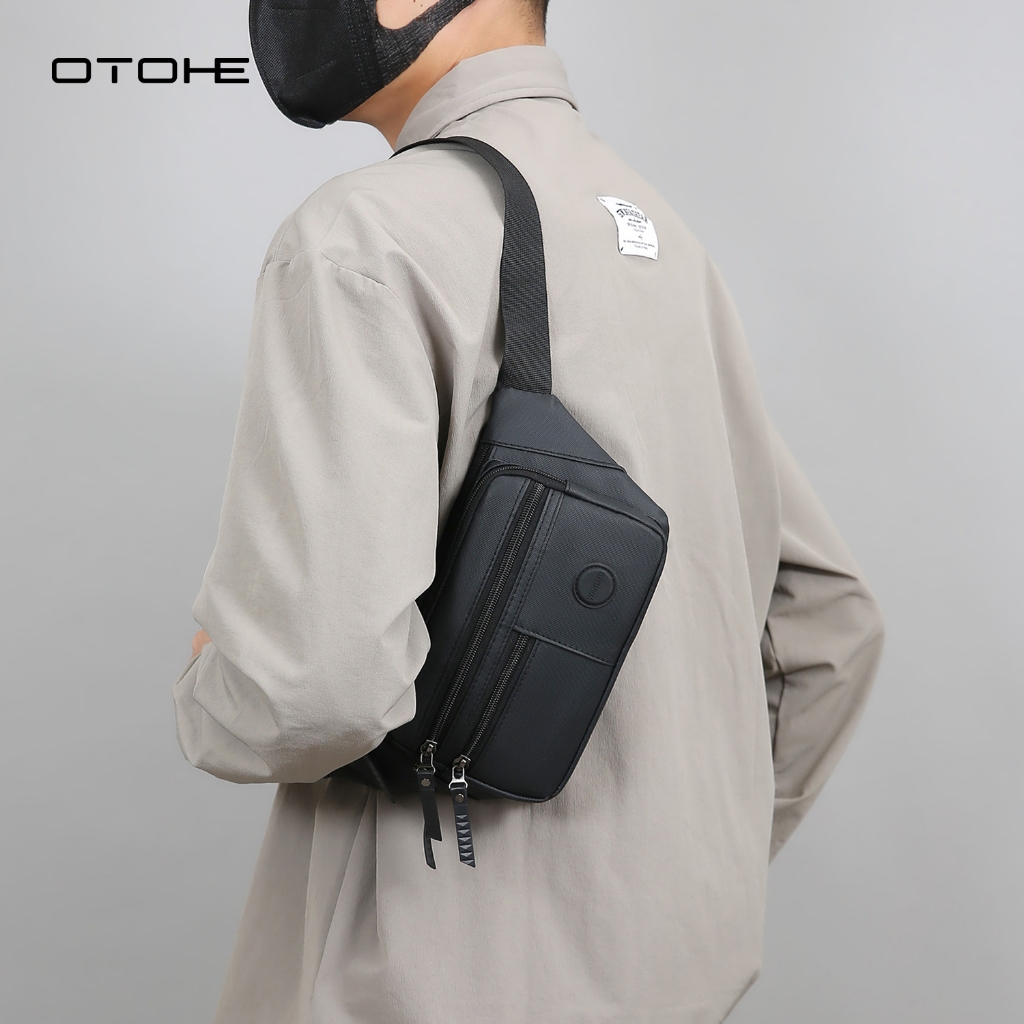 OTOHE กระเป๋าคาดหน้าอก กระเป๋าลำลอง กันน้ำ สำหรับการเดินทางกลางแจ้ง
