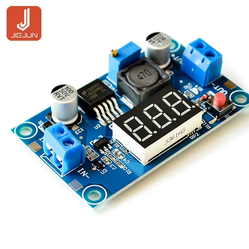 ขอแนะนํา HOT LM2596 โมดูลสเต็ปดาวน์แบบปรับได้ DC-DC พร้อมจอแสดงผลโวลต์มิเตอร์จําหน่ายโดยตรงโดยผู้ผลิตดั้งเดิม