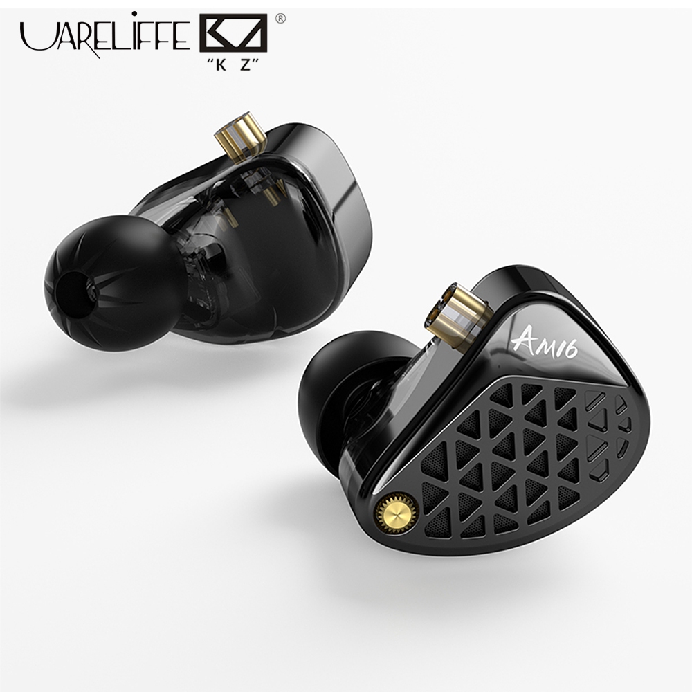 Uareliffe KZ AM16 ชุดหูฟัง Balanced/Bass-Enhanced Edition Shocking Bass HiFi IEM 16BA Driver Profess