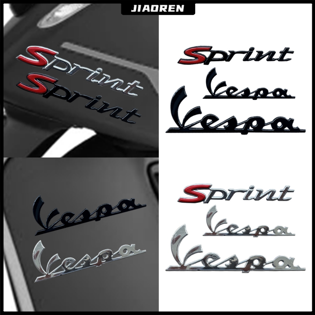 โลโก้ Vespa สติ๊กเกอร์ 3D กันน้ำ ตราสัญลักษณ์ สําหรับ ตกแต่ง มอเตอร์ไซค์ Sprint 150