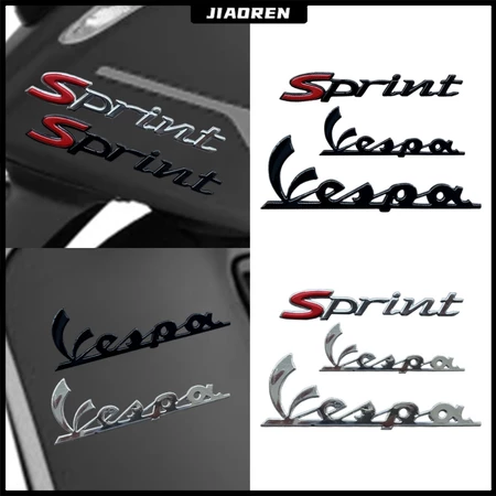 โลโก้ Vespa สติ๊กเกอร์ 3D กันน้ำ ตราสัญลักษณ์ สําหรับ ตกแต่ง มอเตอร์ไซค์ Sprint 150