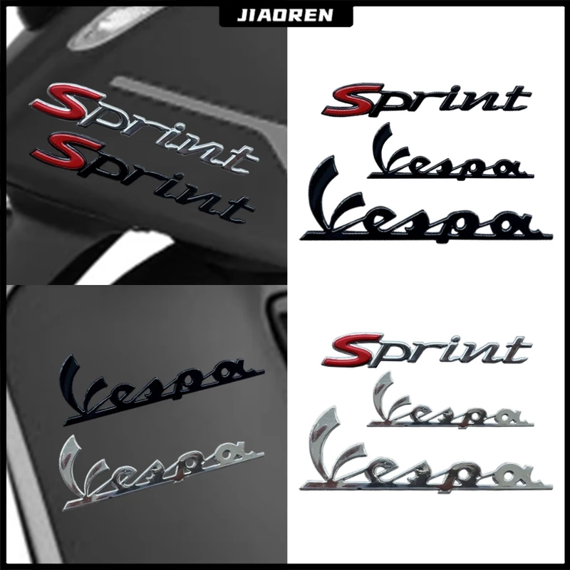 โลโก้ Vespa สติ๊กเกอร์ 3D กันน้ำ ตราสัญลักษณ์ สําหรับ ตกแต่ง มอเตอร์ไซค์ Sprint 150