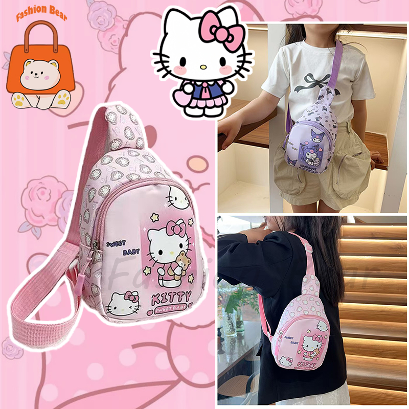 กระเป๋าเป้สะพายหลัง Kuromi Sanrio KT กระเป๋านักเรียน พิมพ์ลายการ์ตูน น้ําหนักเบา สําหรับเด็ก
