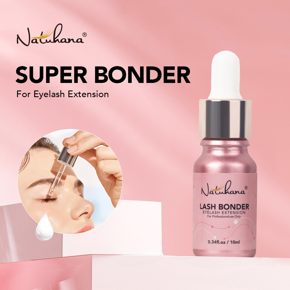 NATUHANA ไพรเมอร์กาวต่อขนตา Super Bonder ช่วยล็อกกาวต่อขนตา 10 มล. สําหรับต่อขนตา