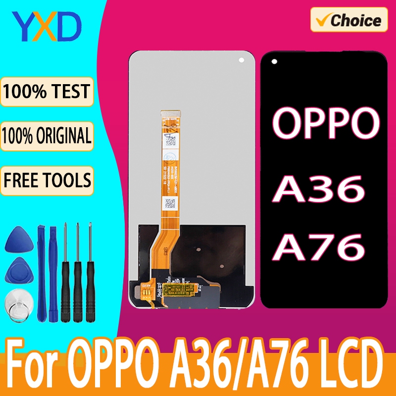 จอแสดงผล LCD สําหรับ OPPO A76 A36 จอแสดงผล LCD Touch Screen Digitizer Assembly สําหรับ OPPO A36 A76 
