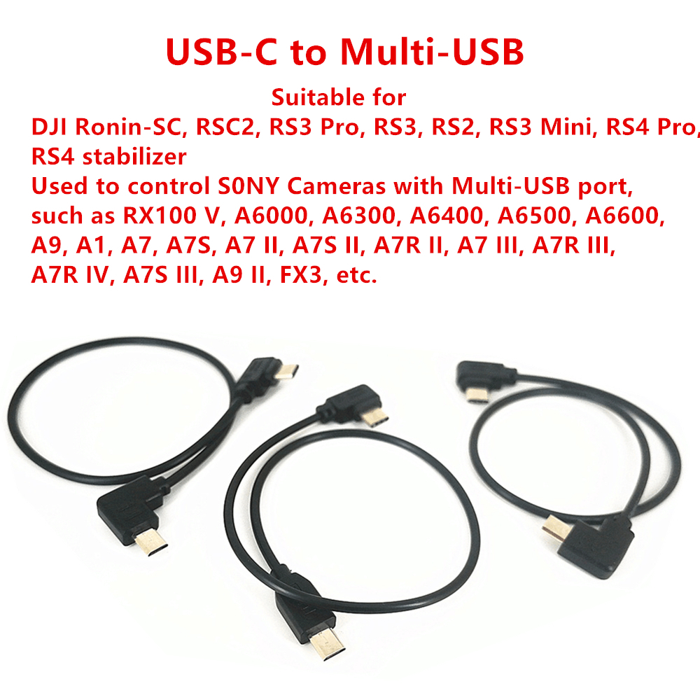 Usb-c ถึง Multi-USB รีโมทคอนโทรลกล ้ องสําหรับ DJI Ronin-SC Ronin SC RSC2 RS4 RS3 RS2 & Sony A7 A7R A7S III IV กล ้ อง TypeC