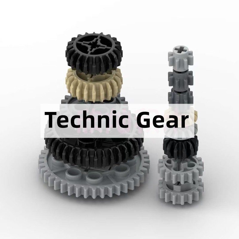 Technic Gear 40 ฟันพร้อมรูเพลา 3469 ใช้งานร่วมกับ 3647 อะไหล่รถ Accessorie MOC Building Blocks ของเล่น Diy