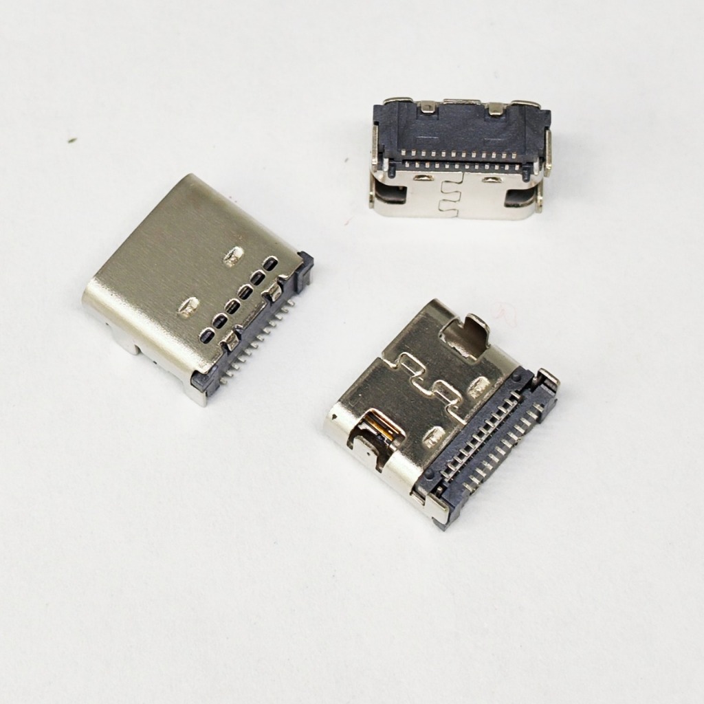 2-20 ชิ้น USB 3.1 ซ็อกเก็ต TYPE-C USB 24Pin คู่แถวสติกเกอร์แจ็ค Charger พอร์ตสําหรับ Steam Deck คอนโซล USB-C แท่นชาร์จ