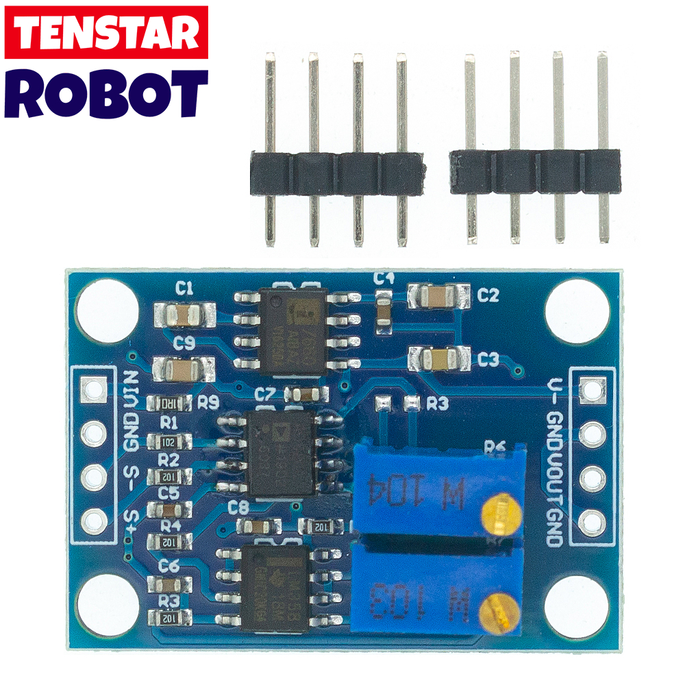 AD620 Microvolt MV เครื่องขยายสัญญาณแรงดันไฟฟ้าโมดูลบอร์ด 3-12VDC