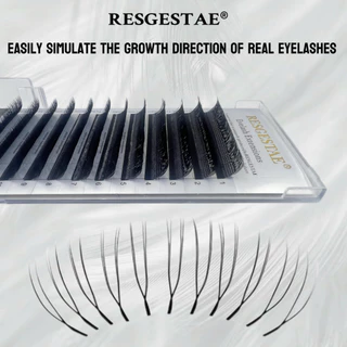 ใหม่ขนตาปลอมรูปตัว U ดอกไม้ขนาน Double Layer Dense Curl CD Natural Soft U Eyelash