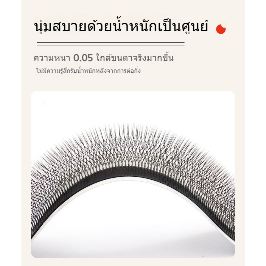 [12 แถว] 5D Five-Leaf Clover Grafted Eyelashes Super Soft Hair ไม่แห้ง 0.05/J/B/C/D ขนาดเดียว/ขนาดผสม Beauty Eyelash Shop เฉพาะ ราคา ถูกที่สุด ดีลบีเคเค แกลเลอรีภาพที่ 3