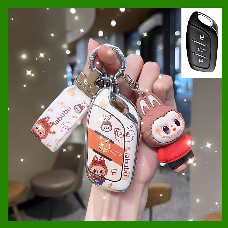 Labubu Mg 5 MG HS MG 4 MG VS MG ES ZS EV เคสกุญแจรถ MG ปลอกกุญแจใส MG พวงกุญแจ