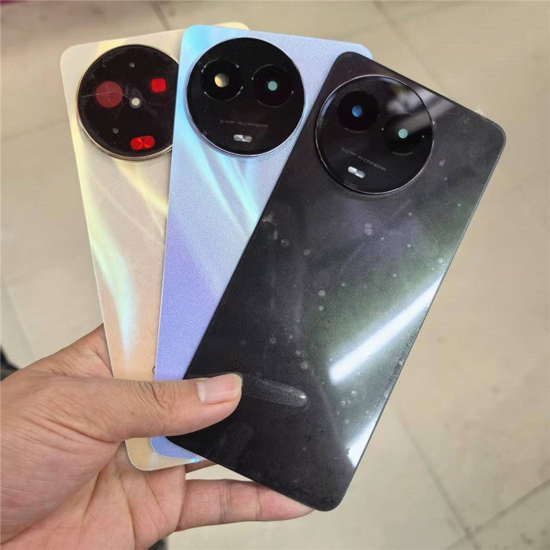สําหรับRealme 11 5G RMX3780/ 11X 5G RMX3785 ด้านหลังแบตเตอรี่ฝาครอบกรณีพร้อมกล้องเลนส์เปลี่ยนชิ้นส่วน