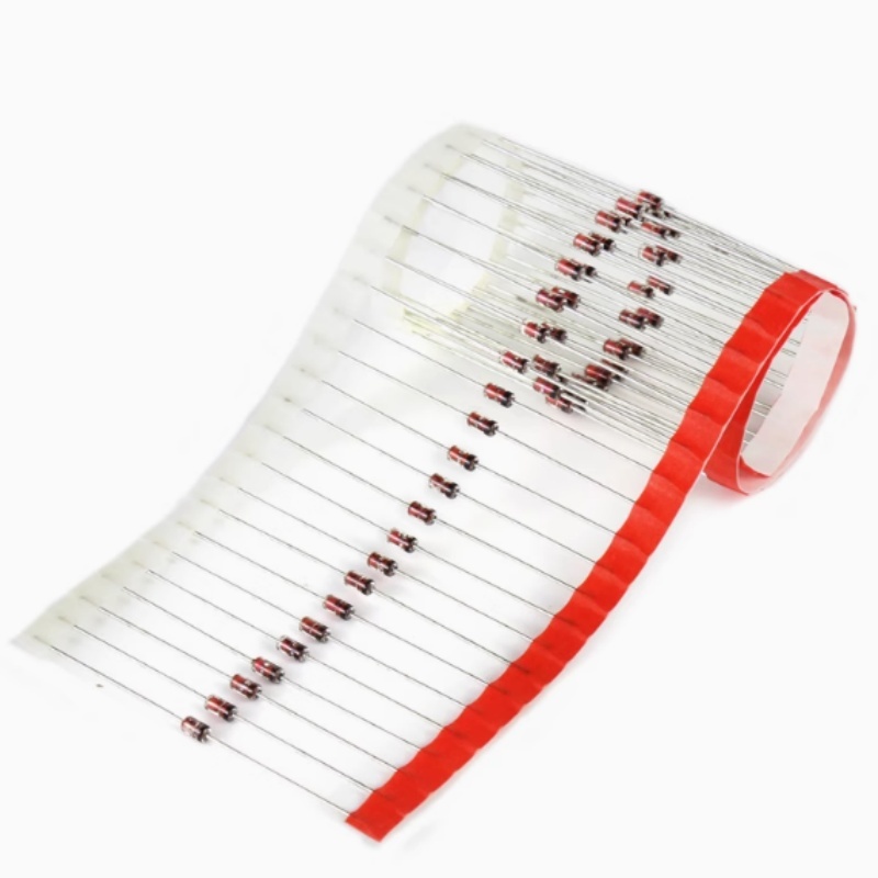 100PCS 1W In-Line เครื่องปรับแรงดันไฟฟ้าไดโอด 1N4728A 3.3V 9.1V 10V 11V 1N4744A 15V 13V 16V 18V 1N47