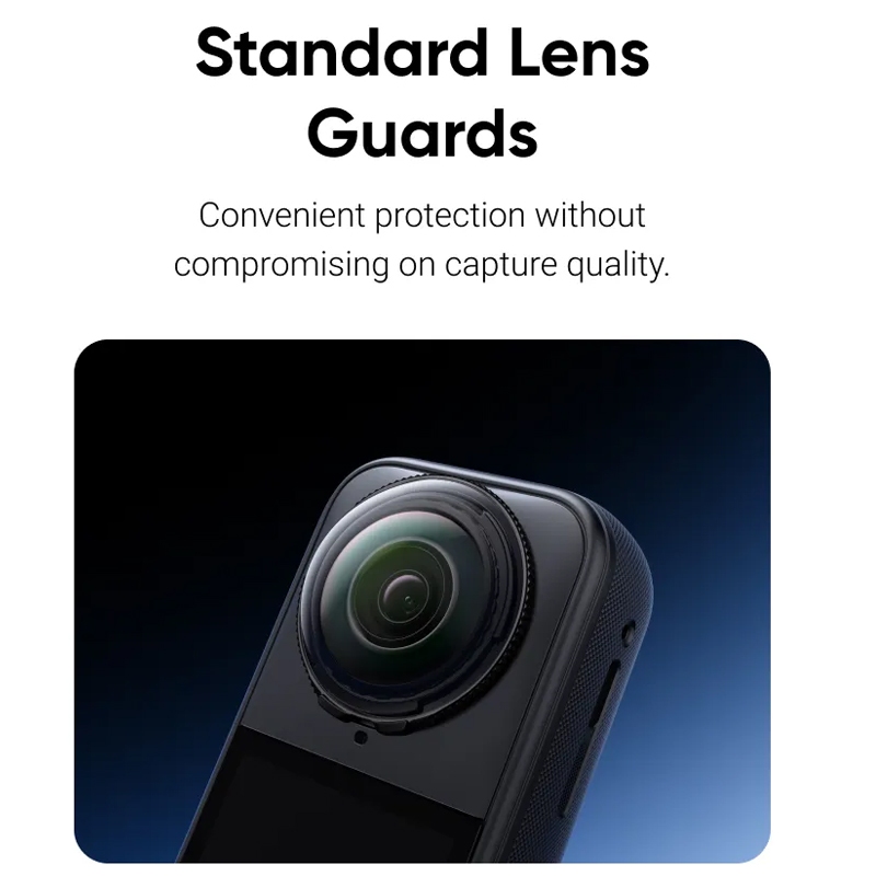 ต้นฉบับใหม่ Insta360 X5 เลนส์มาตรฐานการ์ดออกแบบที่ถอดออกได้สําหรับ Insta360 X5 อุปกรณ์เสริมสําหรับกล้อง