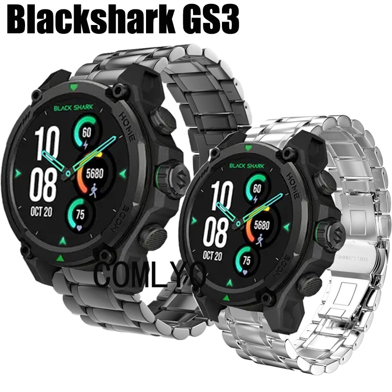 สําหรับ Black Shark GS3 / GS3 Sport สายนาฬิกาอัจฉริยะ MEN Band เข็มขัดสร้อยข้อมือโลหะสแตนเลส