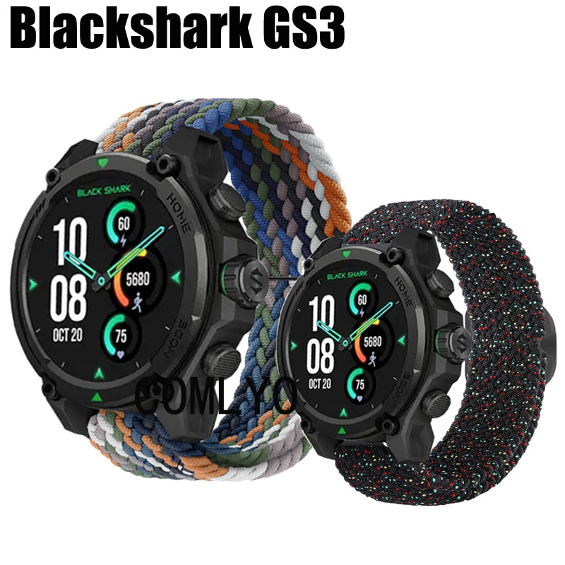 สําหรับ Black Shark GS3 สมาร์ทสายนาฬิกาผู้หญิง MEN Band ไนลอนความยืดหยุ่นสร้อยข้อมือเข็มขัด