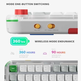 Nuphy Kick75 คีย์บอร์ดไร้สายโปรไฟล์ต่ําพร้อมการควบคุมระดับเสียง,คีย์บอร์ด RGB แบบถอดเปลี่ยนได้แบบ 75%,80 คีย์,พร้อมปุ่มกด PBT,BT/2.4G/USB-C