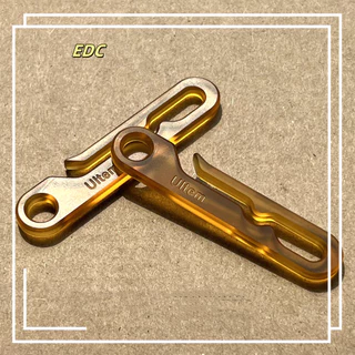 ULTEM PEI วัสดุ พวงกุญแจ EDC ความแข็งแรงสูง ของขวัญ หัวเข็มขัดมัลติฟังก์ชั่น