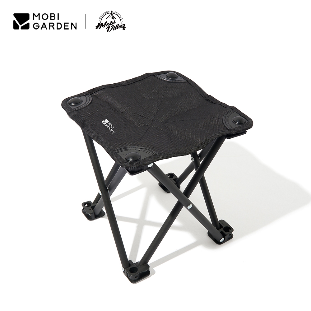 Mobi GARDEN Outdoor Camping Home เก้าอี้ตกปลาพับได้ Quue Up Small Horse Tie สตูลพับ