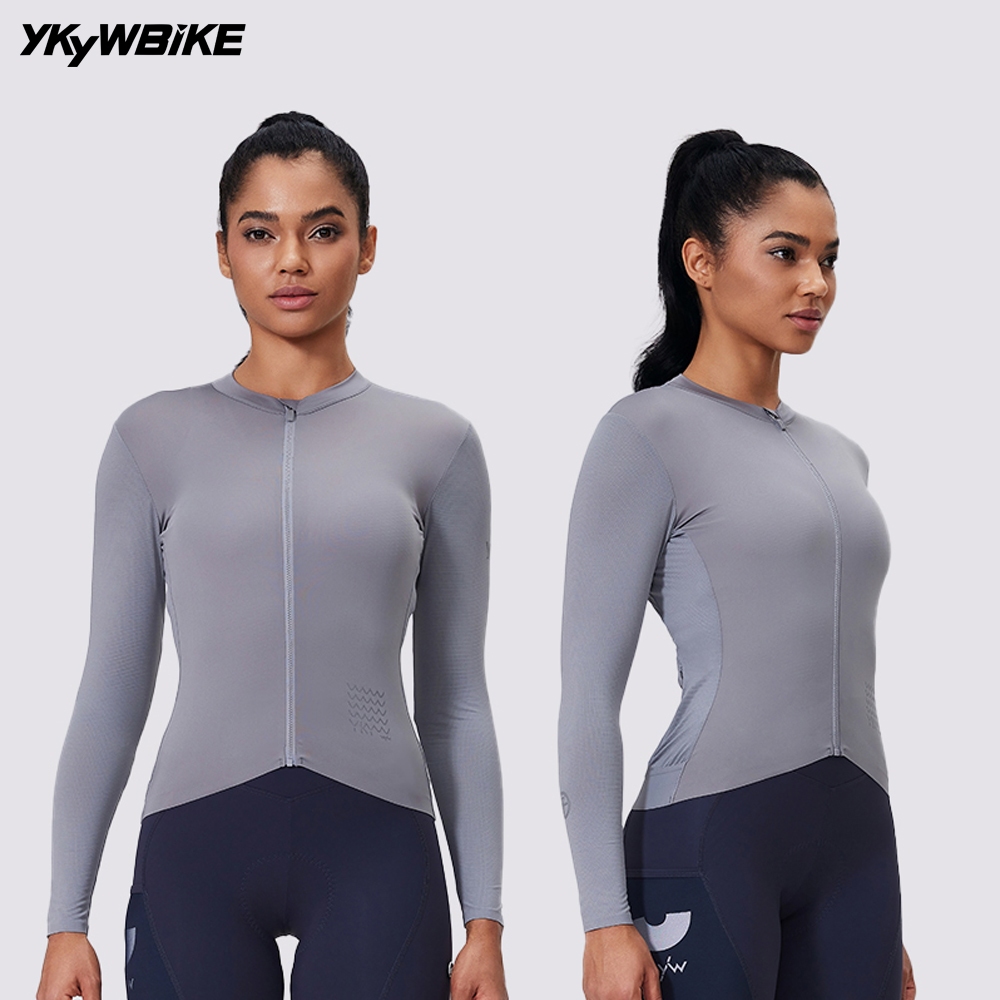 YKYWBIKE ผู้หญิงขี่จักรยาน Core Jersey Pro ทีมน้ําหนักเบา MTB Maillot จักรยานเสื้อผ้าแขนยาว