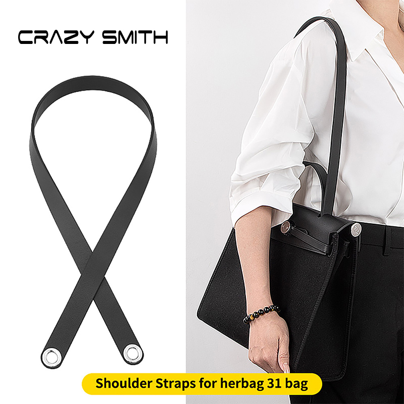 CRAZYSMITH กระเป๋าหนังแท้สายคล้องไหล่ สำหรับ Hermes Herbag 31 พร้อมสายรัดแบบปรับได้