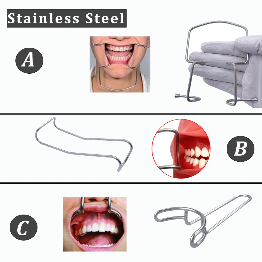 1 ชิ้นทันตกรรมปากขยาย Lip Retractor Intraoral Cheek สแตนเลส Retractor วัสดุทันตกรรมเกินไป