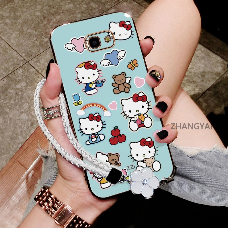 SAMSUNG สําหรับSamsung J7 PRIME J4 Plus J4 PRIME J5 PRIMEชุบAnti drop TPUซิลิโคนเคสโทรศัพท์ใหม่Aesth