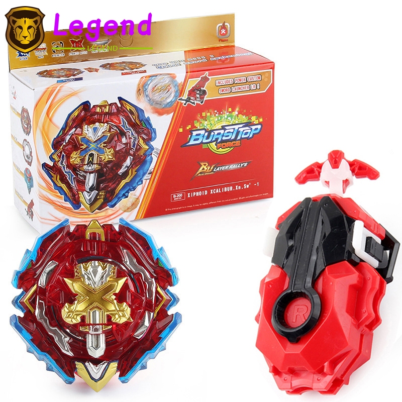 Flame Gyros Burst B-200 Xiphoid Excalibur พร้อมกล่อง Launcher ชุดของเล่น