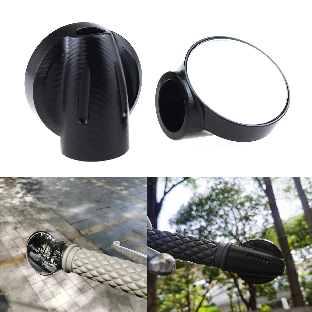 รถจักรยานยนต์ CNC ด้านหลังกระจกมองข้าง Handle Bar End กระจก Fit สําหรับ Yamaha FZ6 FAZER FZ8 XJ6 FZ1