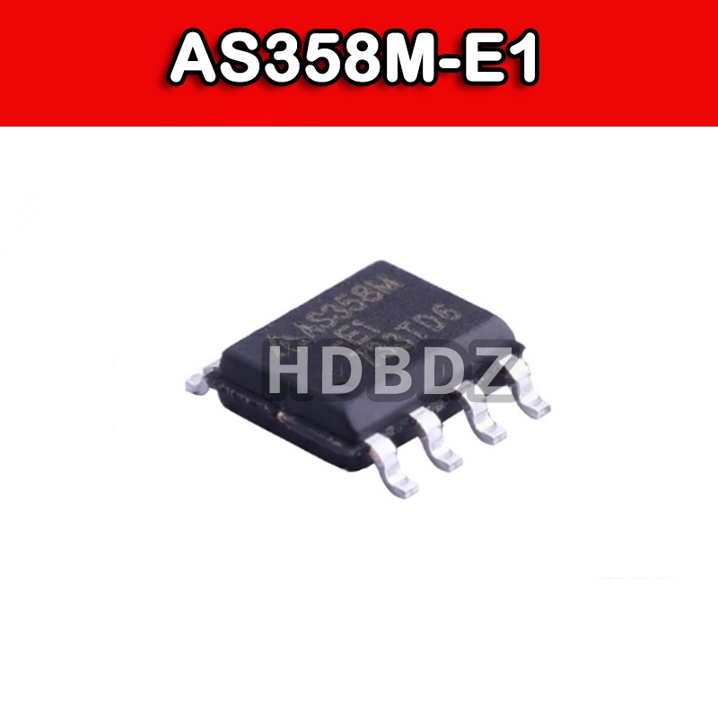 10~50PCS AS358M-E1 SOP-8 ชิปเครื่องขยายเสียงการทํางาน IC SMD
