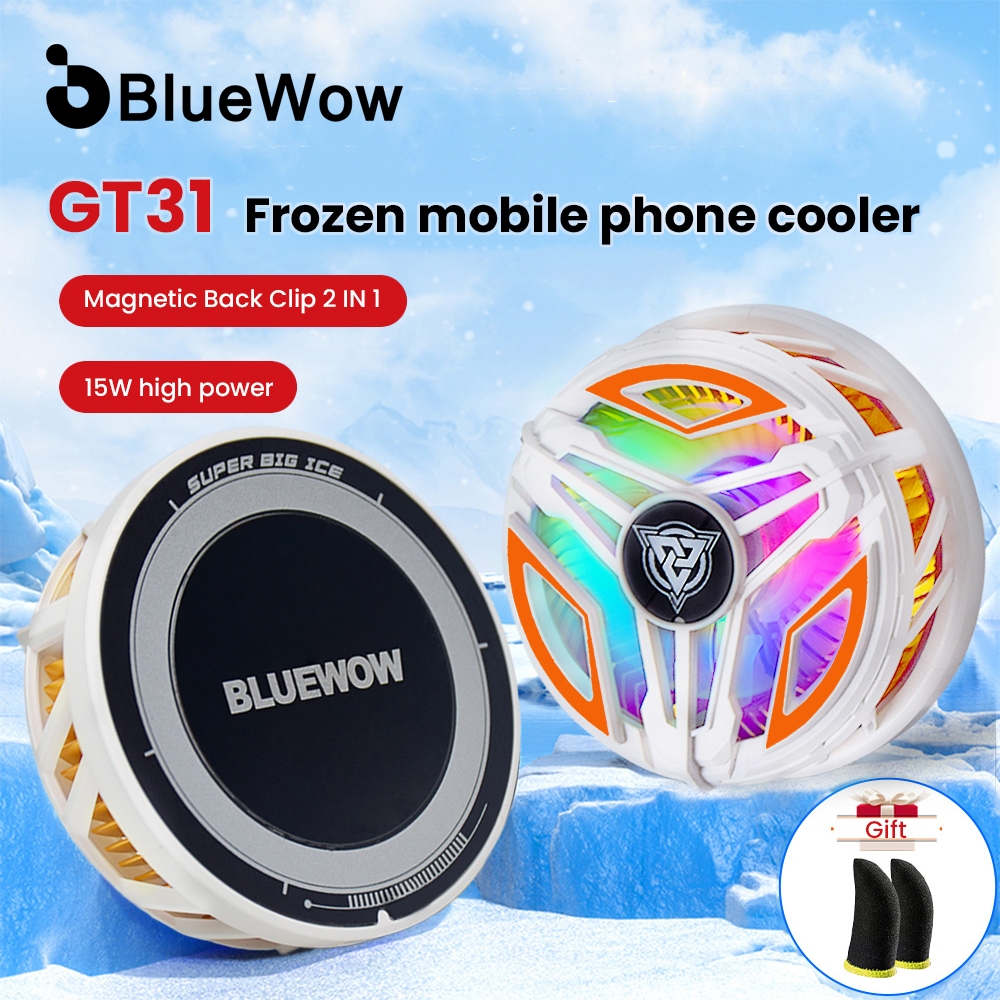 GT31 Phone CoolerBlueWow หม้อน้ําโทรศัพท์มือถือ Magnetic Silent Semiconductor Cooler ระบายความร้อนแบบพกพา