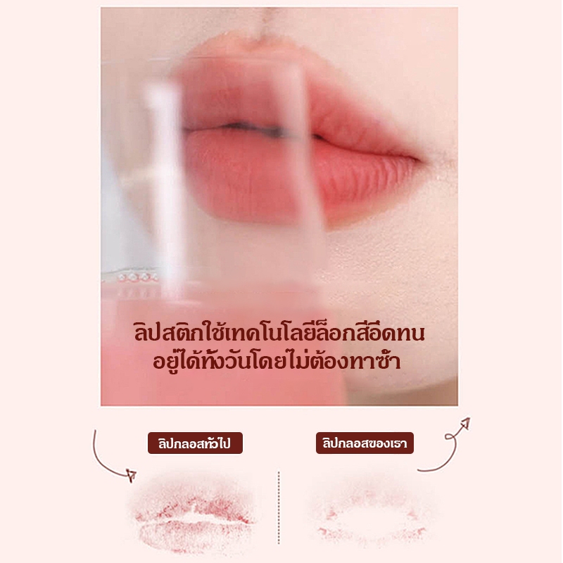 Boqilyne ลิปกลอสลิปกลอสหญิงลิปโคลนกํามะหยี่เคลือบลิปสติกเนื้อแมตต์กันน้ําติดทนนาน - รูปที่ 4