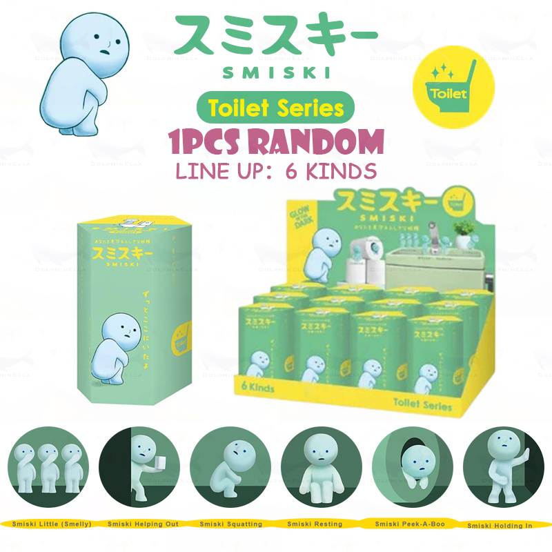 1 ชิ้นสุ่ม SMISKI Toilet Series Glow-in-the-Dark Mini Figure Blind Box มี Line up:6 ชนิด