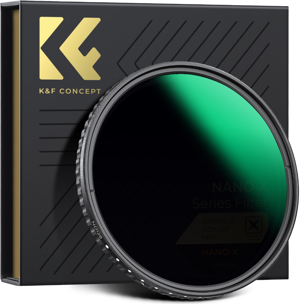 K&F Concept 37-82mm 49 52 67 72 77mm Variable ND Lens Filter ND8-ND128 (3-7 Stop) กันน้ํา VND Filter