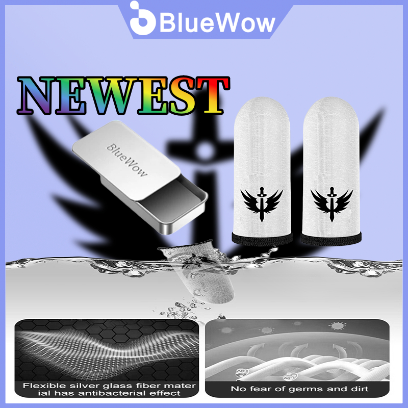 Bluewow ถุงมือเกมบางเฉียบเพียง 0.3 มม. เกมมือถือที่ราบรื่นอย่างต่อเนื่องเกมหน้าจอสัมผัสที่สะดวกสบายระบายอากาศวัสดุดูดซับเหงื่อ