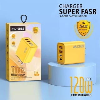 ชุดชาร์จ120W fast charger120W 3in1สายชาร์จเร็ว สายถักไนล่อน พร้อมไฟ LED รองรับ Android/ios