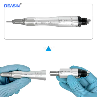 NSK ประเภทใหม่ FX ทันตกรรม Handpiece สเปรย์น้ําภายนอกความเร็วต่ํา 1:1 ตรง Handpiece Contra มุมผ่าตัด