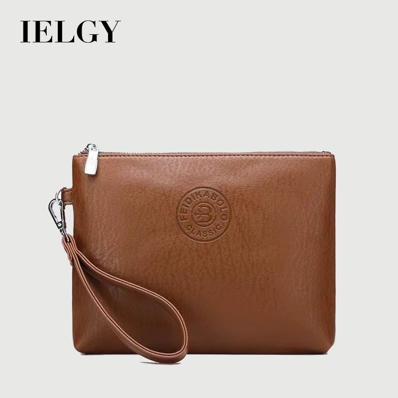 IELGY กระเป๋าคลัทช์ผู้ชายใหม่ความจุขนาดใหญ่น้ําหนักเบาธุรกิจลําลองกระเป๋าโทรศัพท์มือถือกระเป๋าใส่เหรียญ
