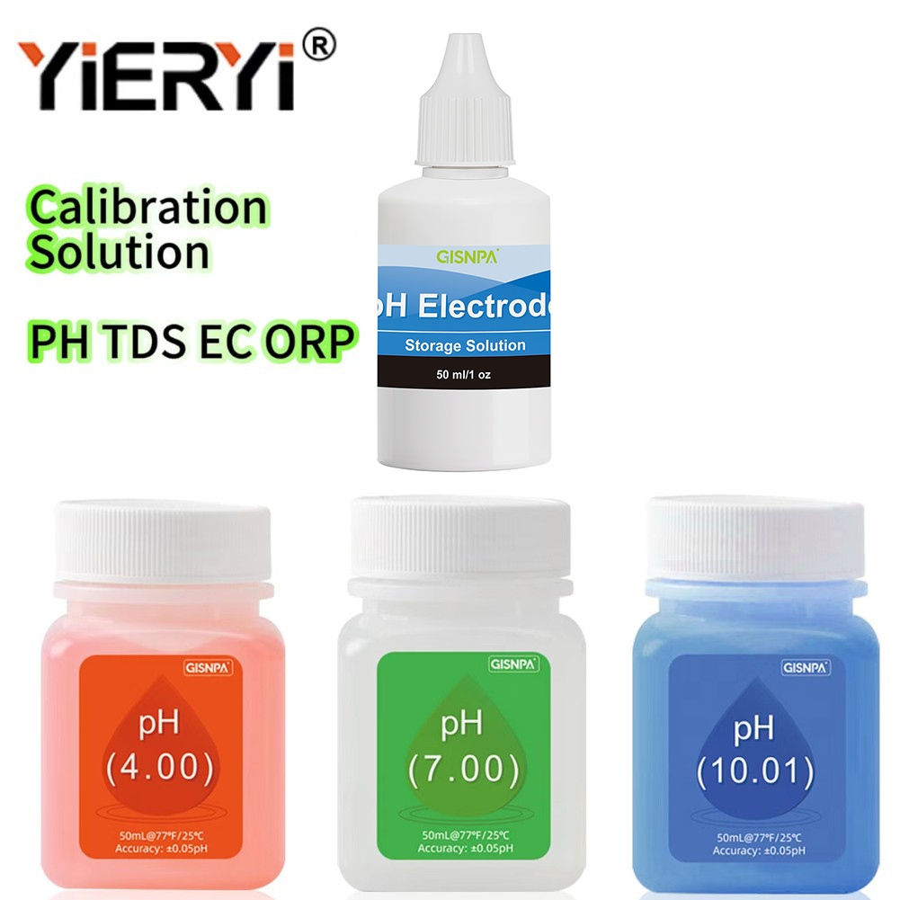 Yieryi PH Calibration Solution TDS EC ORP สารละลายสอบเทียบความเค็มสําหรับเครื่องทดสอบคุณภาพน้ํามัลติฟังก์ชั่นการตอบสนองอย่างรวดเร็ว