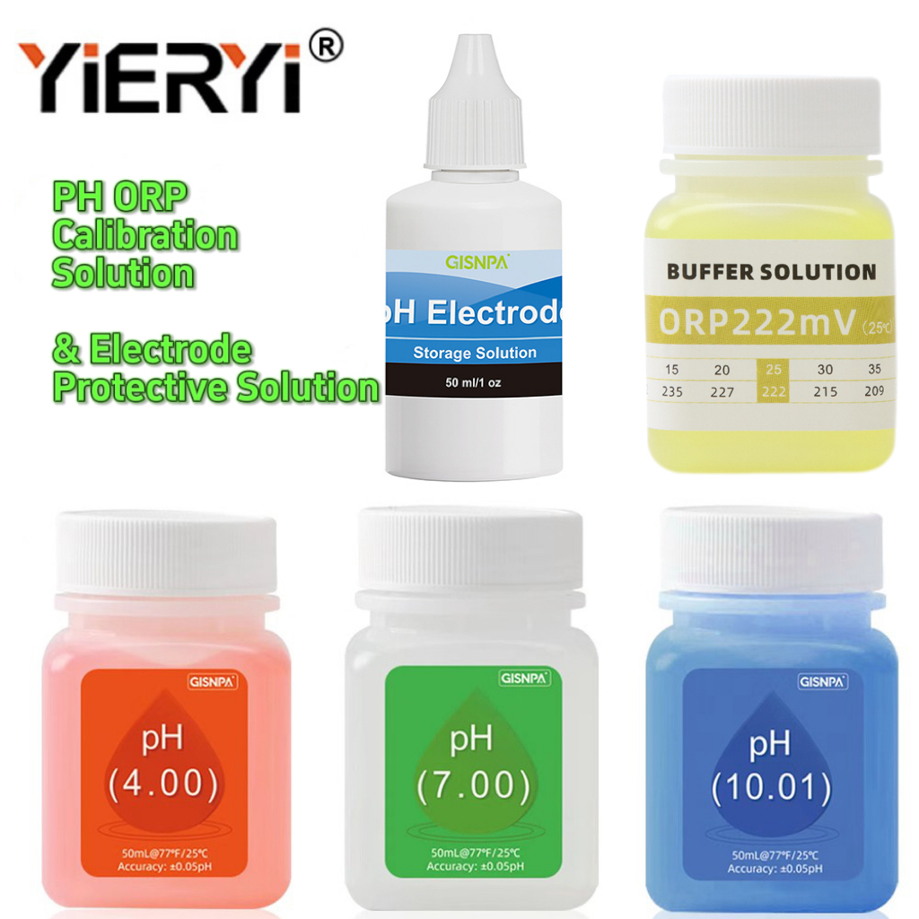 YIERYI PH Calibration Solution Kit TPH01131 7.00/4.00/10.01 Liquid Acidity Meter Calibration Solution PH ปากกา Calibration Electrode Protection