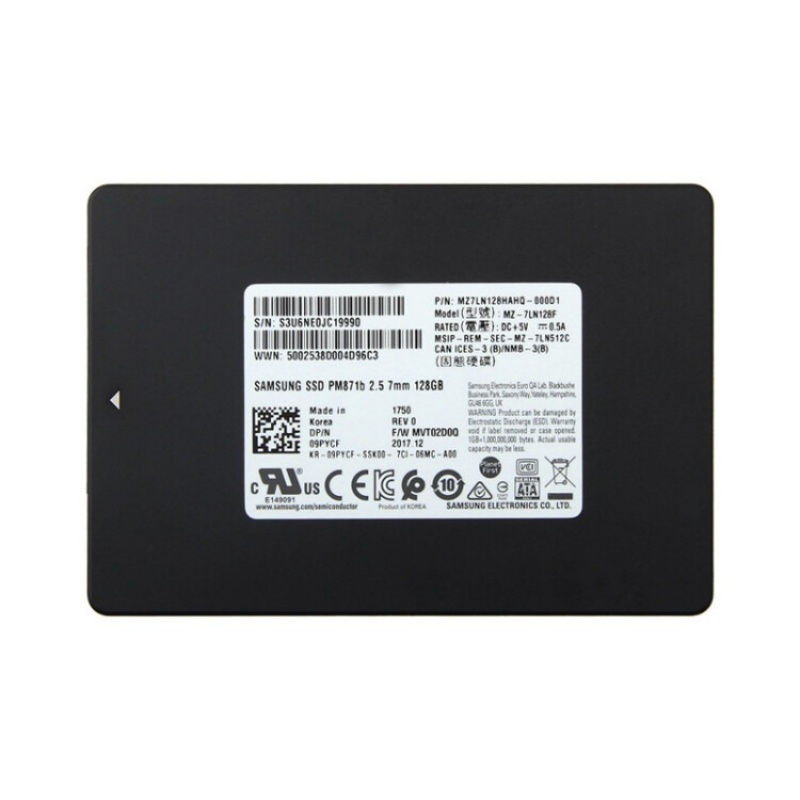 Samsung PM871B 1TB 2.5 Solid State Drive 8cm SATA 3 6Gb/s SSD TLC Particle Order อ่านเขียน 540MB/s O