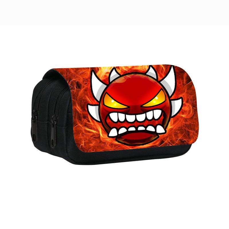 Geometry Sprint Pencil Case Geometric dash Elementary School Students 3D Printing Pencil Stationery 