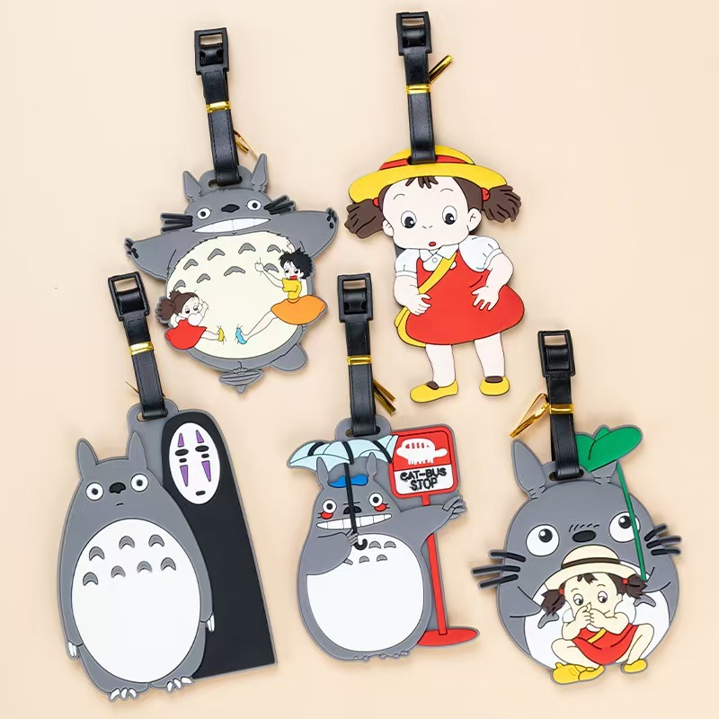✨Totoro แท็กกระเป๋าเดินทางAnime Ghibli ป้ายชื่อเดินทาง - ป้าย ID กระเป๋าเดินทางลายการ์ตูนน่ารัก (หลายดีไซน์!) ✨