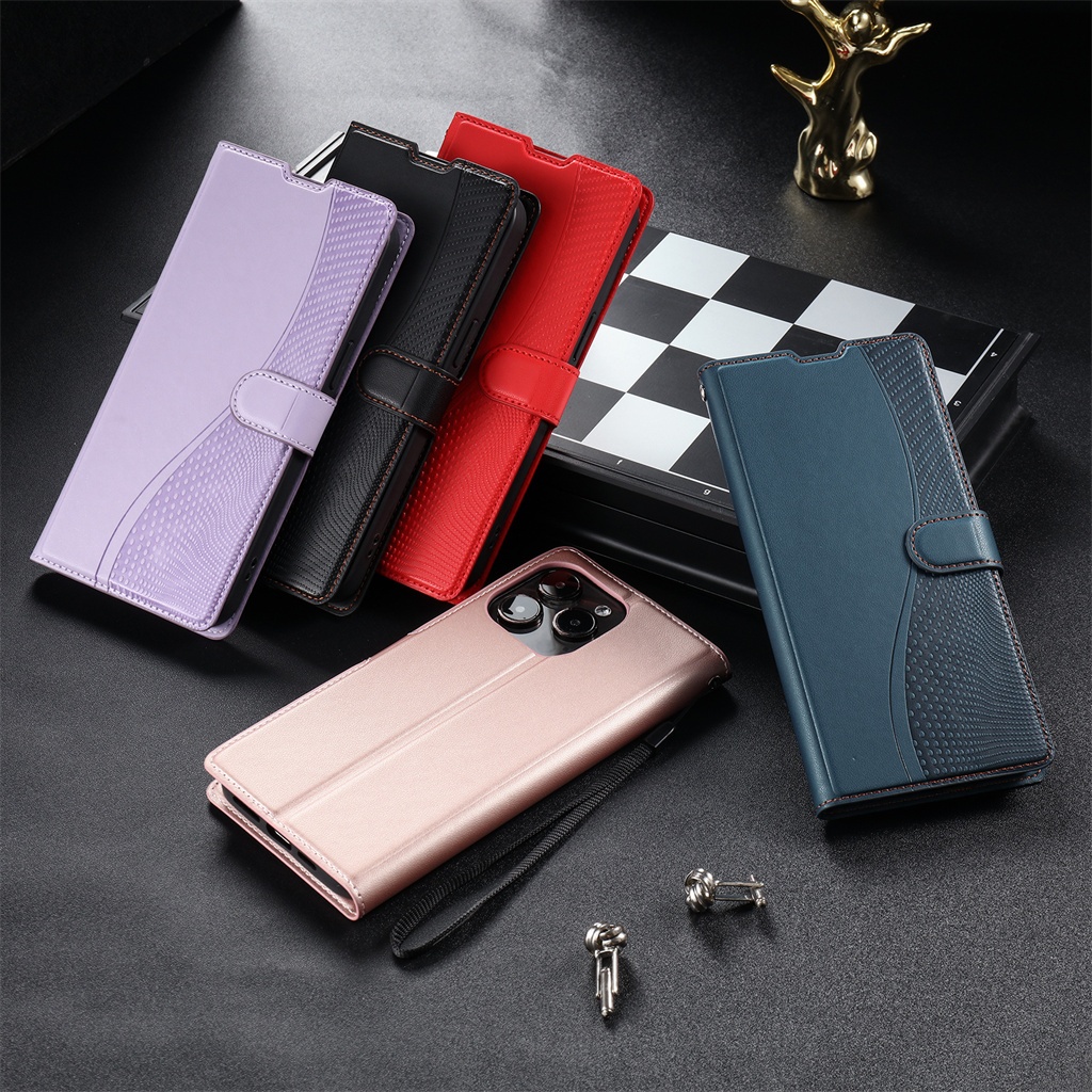 for Xiaomi 13T 11T Redmi 13C Note 13 Pro+ 5G 11s 11 Mi Poco M7 Pro 5G M6 X7 X6 X5 X3 NFC Flip Cover Case Faux Leather With Card Pocket Soft Silicone TPU Bumper Holder Wallet เคสโทรศัพท์หนังฝาพับพร้อมช่องใส่บัตรสําหรับ
