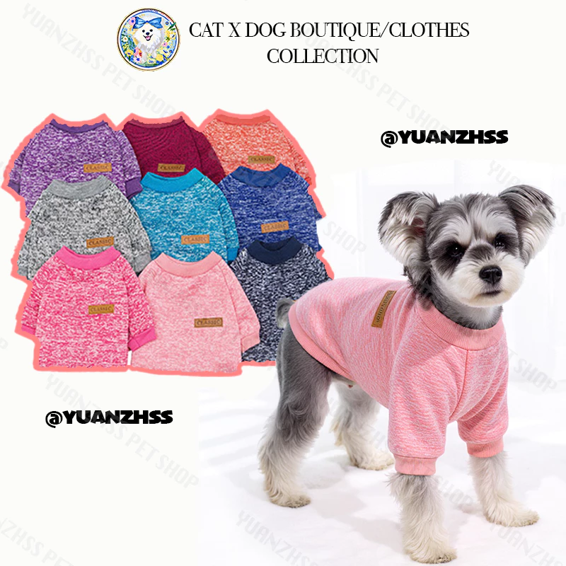 【Yuanzhss】เสื้อกันหนาวสัตว์เลี้ยง 2 ขา 🐶🐱 สำหรับน้องหมาน้องแมว เนื้อผ้าหนาแน่น ใส่สบายทุกสายพันธุ์