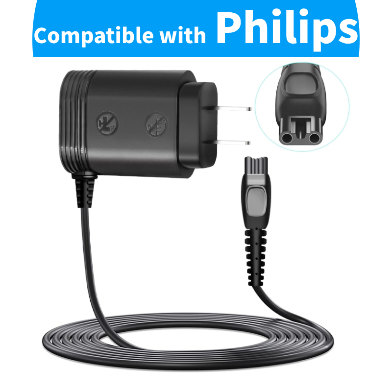 15V Charger Fit ใช้งานร่วมกับ Philips Norelco HQ8505 เลือก 3000 5000 7000 9000 Series MG5750 MG7750 Aquatec Arcitec เครื่องโกนหนวด Trimmer สายไฟ