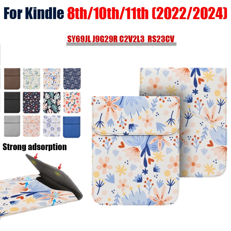 สําหรับ Kindle 11th 2024 2022 eBook กันน้ําทาสี Kindle 10th 8th (J9G29R SY69JL) ผ้าป้องกัน 6 นิ้ว E-