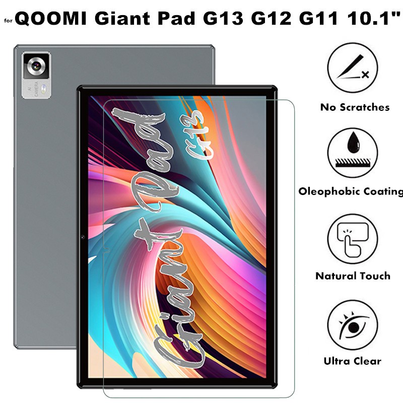 for QOOMI Giant Pad G13 G12 G11 Tablet 10.1 Inch 9H Tempered Glass Scratch Resistant Screen Protecto